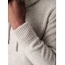 Cashmere Wool Marled Hoodie - Oatmeal Marl