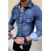 Turn-down Collar Button Thin Slim Single-breasted Jacket